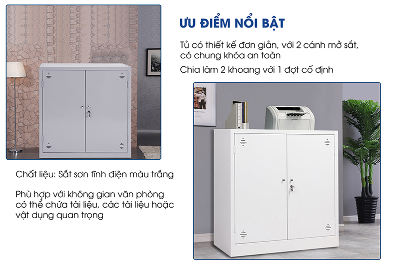 Tủ Tài Liệu Sắt Nội Thất Sài Gòn TD32234 aneto.vn - Nội Thất Văn Phòng