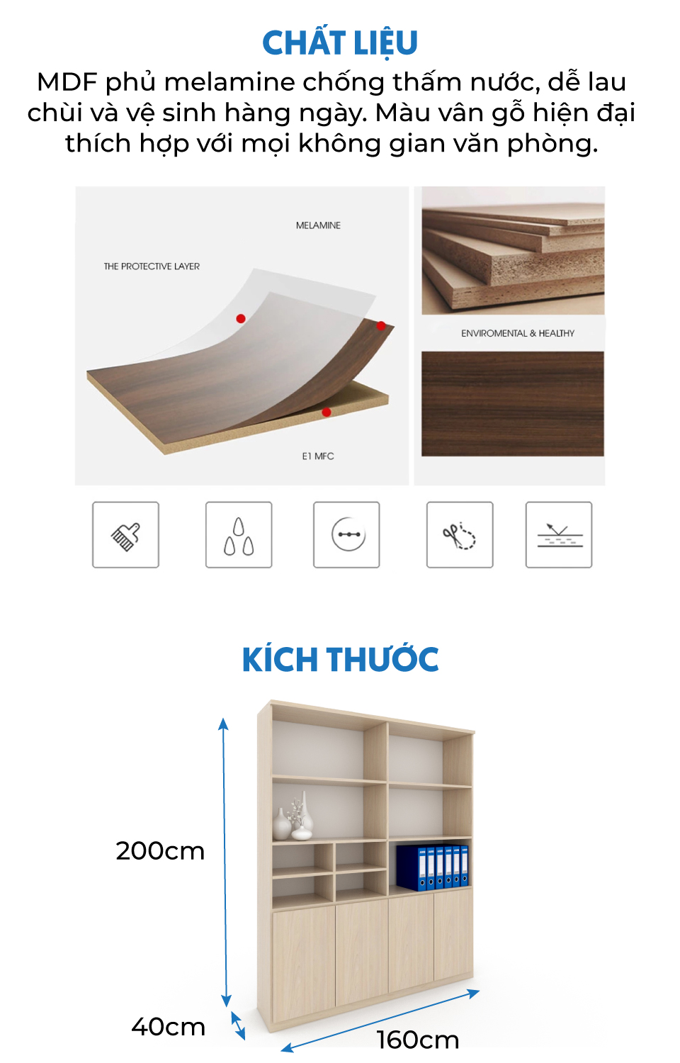 Tủ hồ sơ cao cấp TW32601 aneto.vn - Nội Thất Văn Phòng