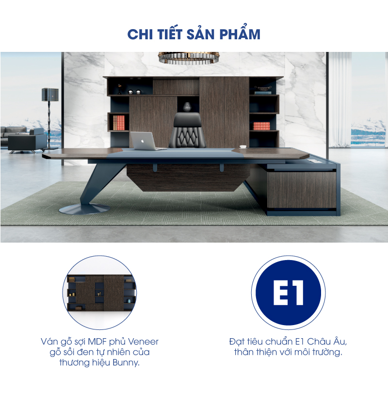Tủ lãnh đạo Veneer Sồi đen Sài Gòn DD33088 aneto.vn - Nội Thất Văn Phòng