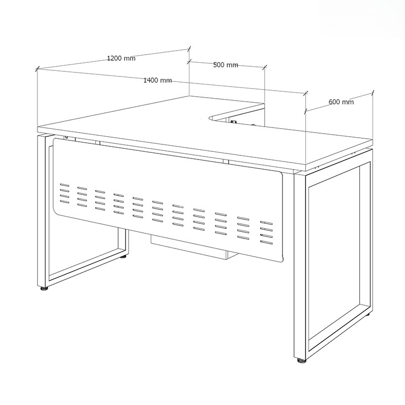 Bàn làm việc văn phòng 1m4 ANETO WK33836 aneto.vn - Nội Thất Văn Phòng