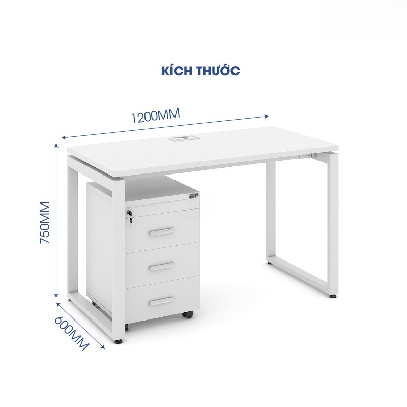 Bàn văn phòng 1m2 ANETO WK33935 aneto.vn - Nội Thất Văn Phòng