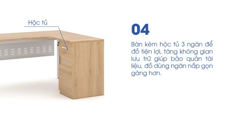 Bàn làm việc văn phòng 1m4 ANETO WK33836 aneto.vn - Nội Thất Văn Phòng