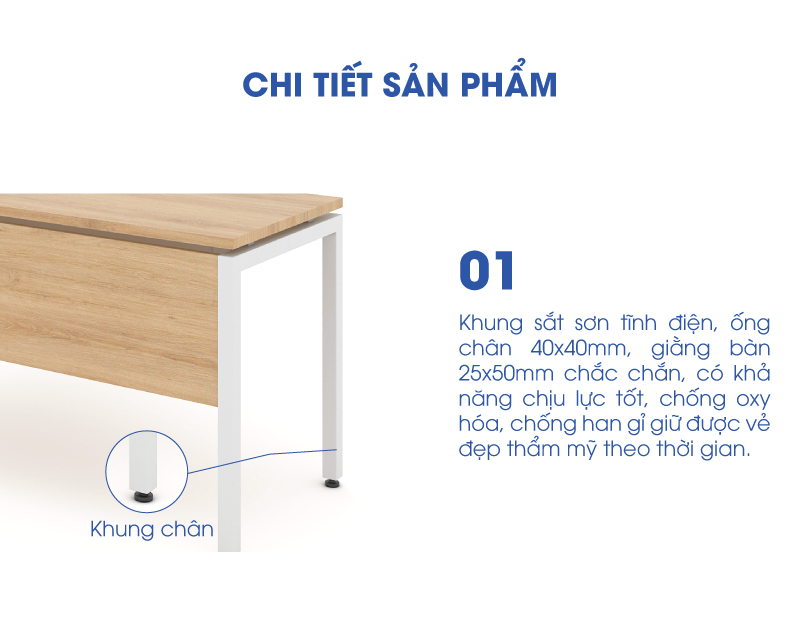 Bàn làm việc văn phòng 1m4 WK33757 aneto.vn - Nội Thất Văn Phòng