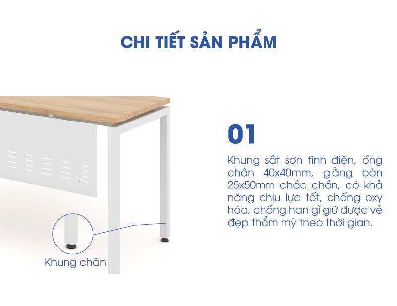 Bàn làm việc văn phòng WK33746 aneto.vn - Nội Thất Văn Phòng