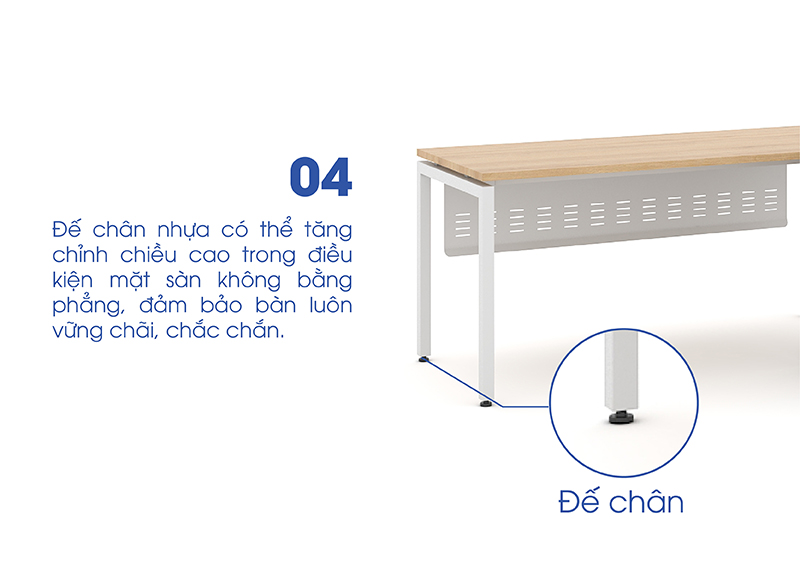 Bàn làm việc văn phòng 1m4 WK33727 aneto.vn - Nội Thất Văn Phòng