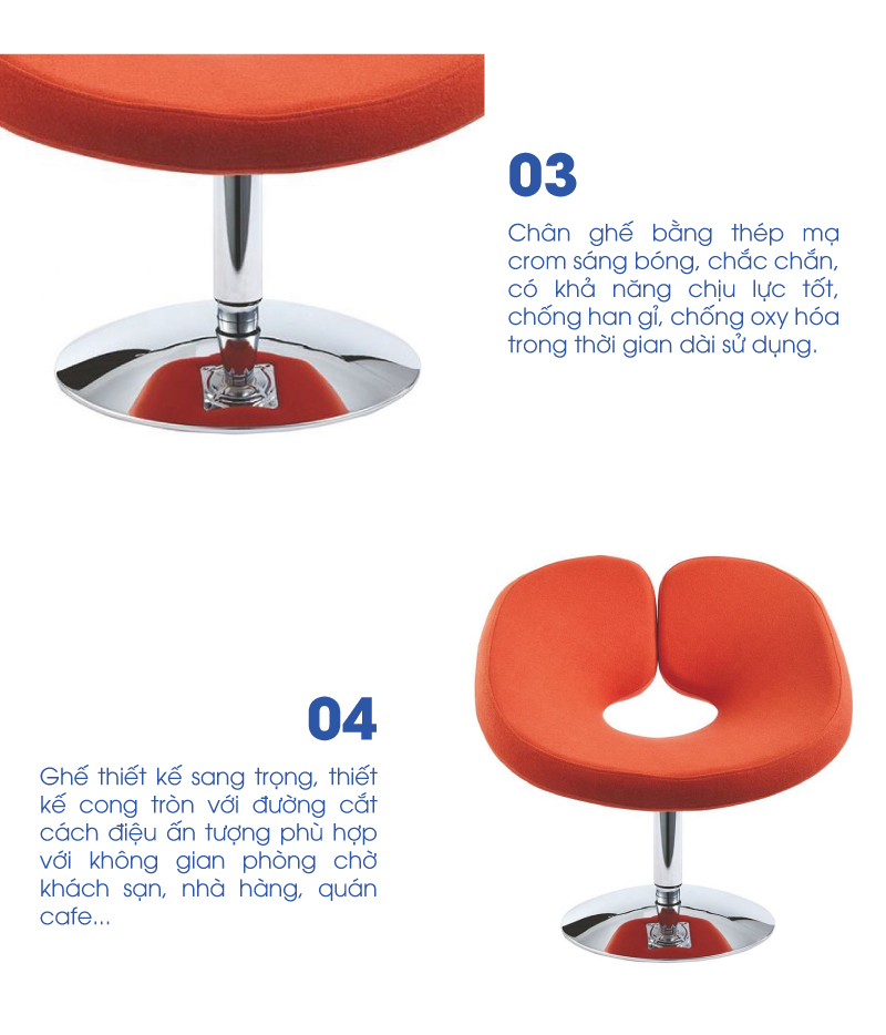 Ghế Xoay Phòng Chờ Cao Cấp WS30993 aneto.vn - Nội Thất Văn Phòng