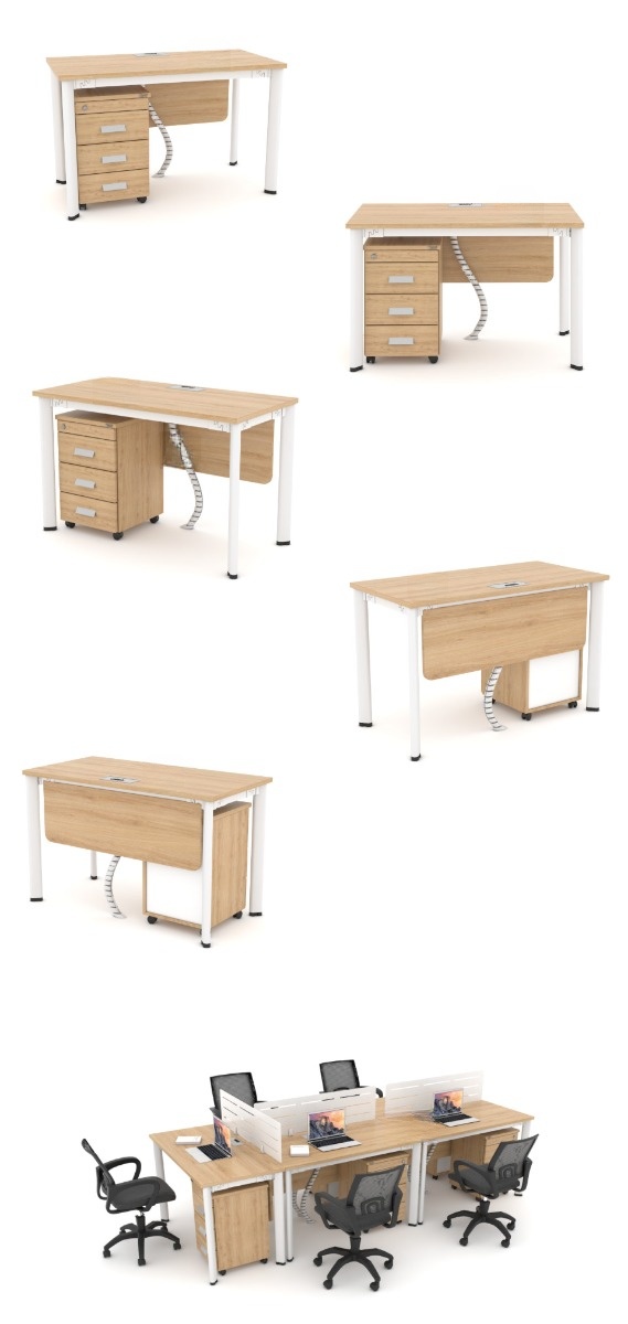 Bàn làm việc văn phòng 1m2 hiện đại ANETO WK34118 aneto.vn - Nội Thất Văn Phòng