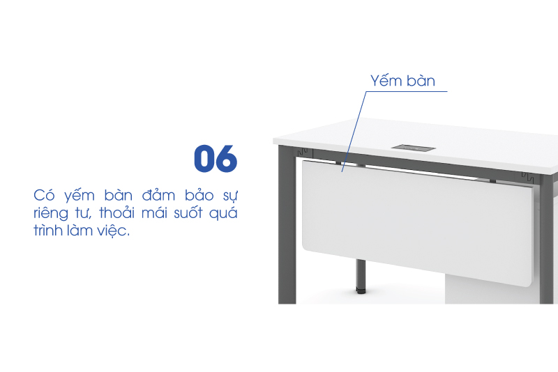 Bàn làm việc văn phòng 1m2 WK34108 aneto.vn - Nội Thất Văn Phòng