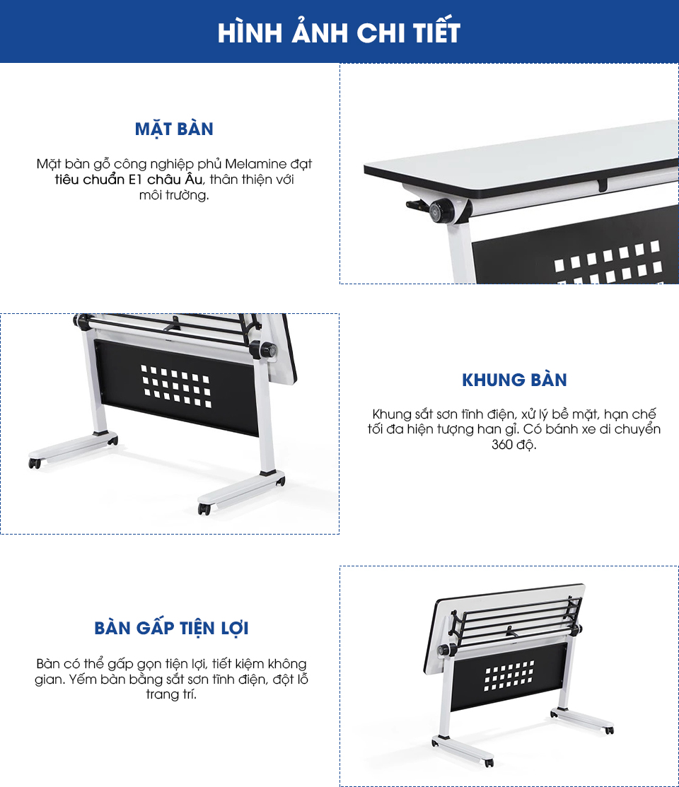 Bàn huấn luyện cao cấp TN34249 aneto.vn - Nội Thất Văn Phòng