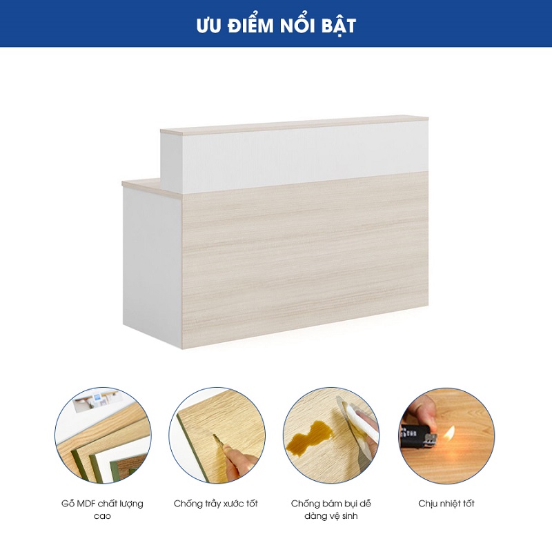 Quầy lễ tân hiện đại ANETO RT34323 aneto.vn - Nội Thất Văn Phòng