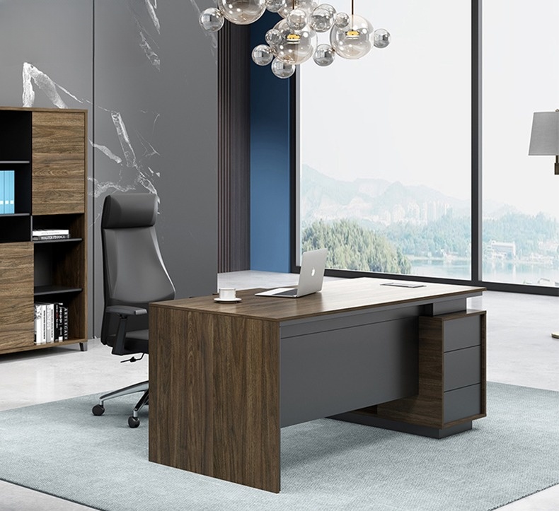Bàn Giám Đốc Mặt Gỗ Laminate Cao Cấp PD35664 aneto.vn - Nội Thất Văn Phòng