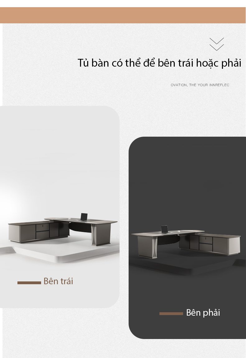 Bàn giám đốc nhập khẩu hiện đại PD35926 aneto.vn - Nội Thất Văn Phòng
