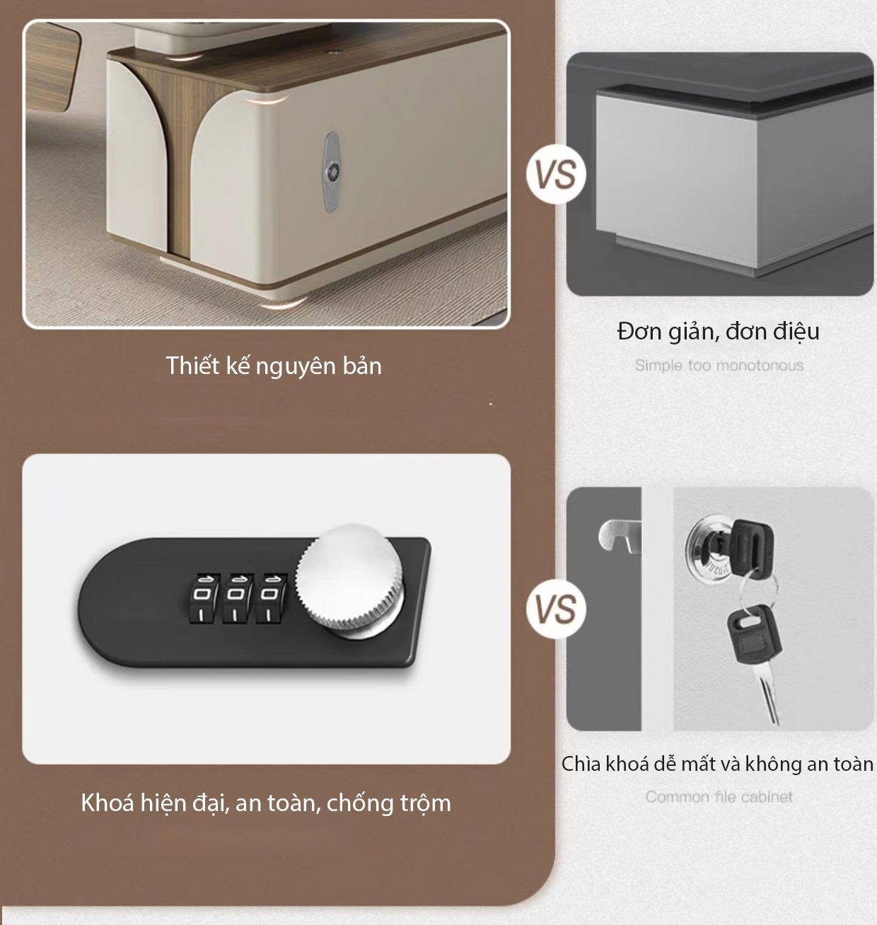 Bàn giám đốc nhập khẩu cao cấp 2m PD35920 aneto.vn - Nội Thất Văn Phòng