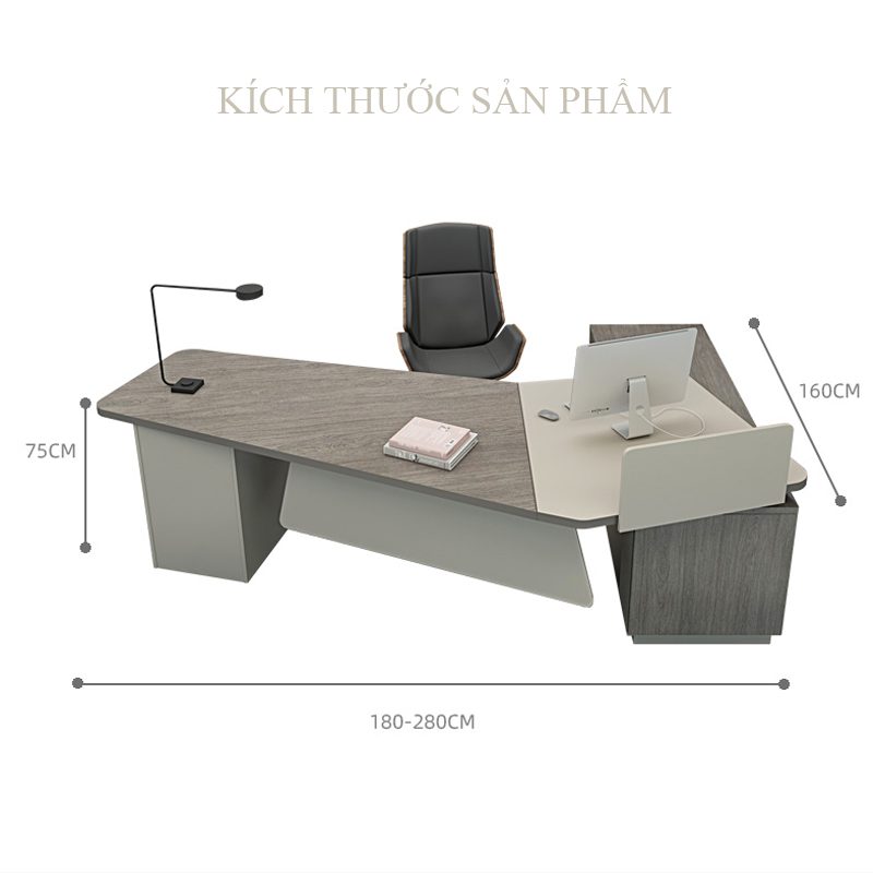Bàn giám đốc hiện đại 1m8 PD35874 aneto.vn - Nội Thất Văn Phòng
