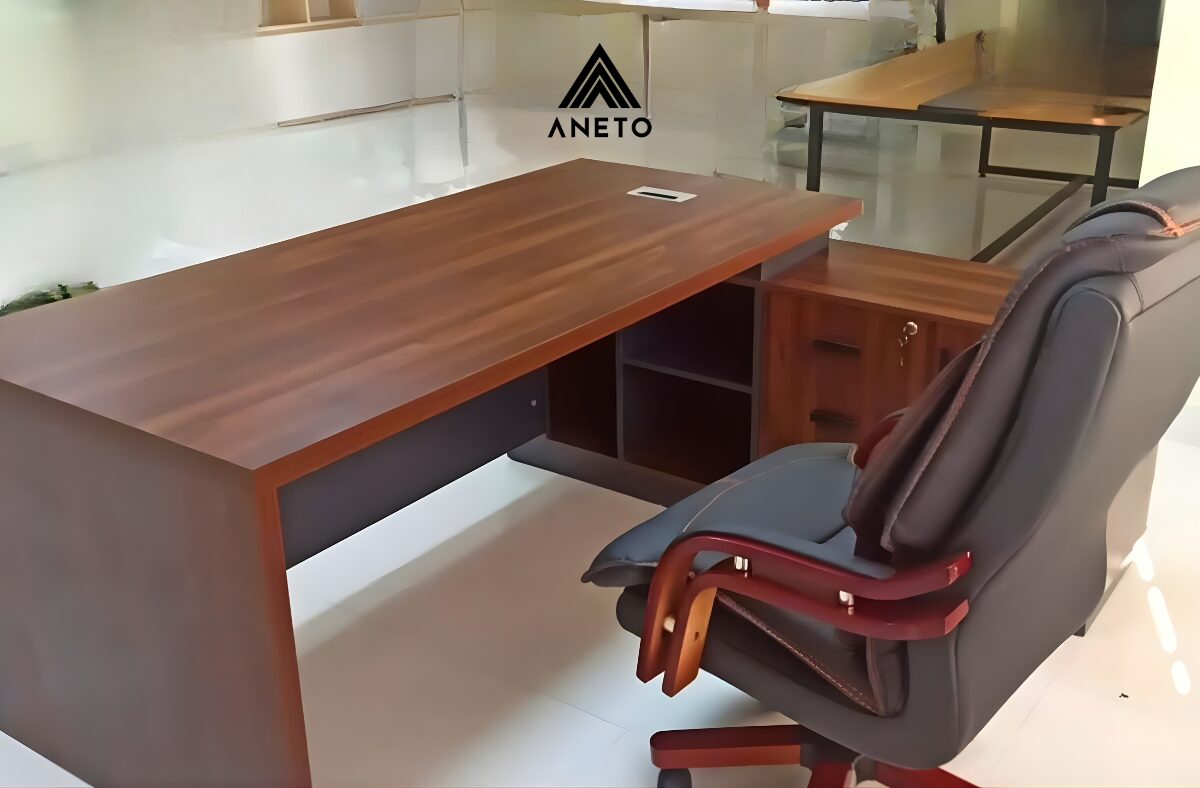 Dự án lắp đặt bàn ghế giám đốc tại Cầu Giấy – Giải pháp nhanh, chuẩn, chất lượng từ ANETO