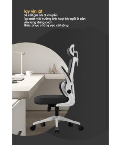 Ghế công thái học ANETO lưng lưới tựa đầu chỉnh linh hoạt OC0445123 - Ảnh 7